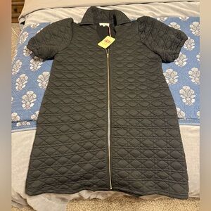 NWT Quilted Black Mini Dress